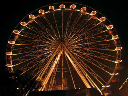 Zu Silvester auf dem Riesenrad sitzen – heute allein schon aus Sicherheitsgründen undenkbar.