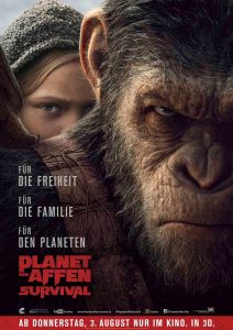 Filmplakat Planet der Affen: Survival