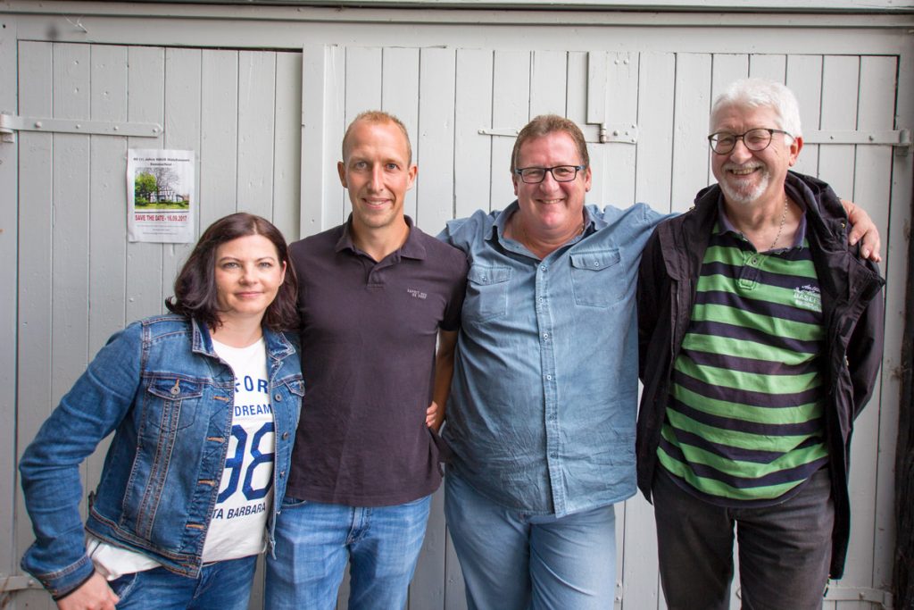 Das Planungskommittee des HAUSes Holzhausen: Cornelia Fricke, André Pöttker, Dirk Voss und Detlef Busse