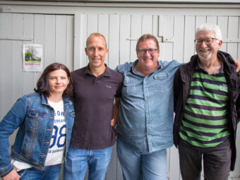 Das Planungskommittee des HAUSes Holzhausen: Cornelia Fricke, André Pöttker, Dirk Voss und Detlef Busse