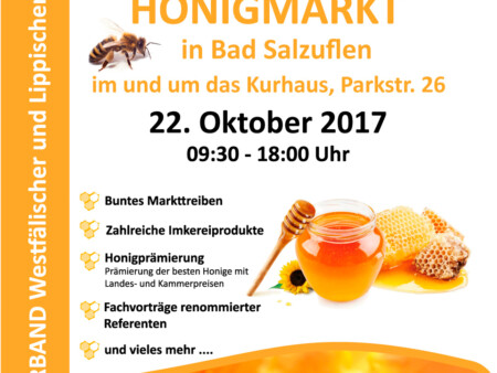 Plakat Honigmarkt Bad Salzuflen