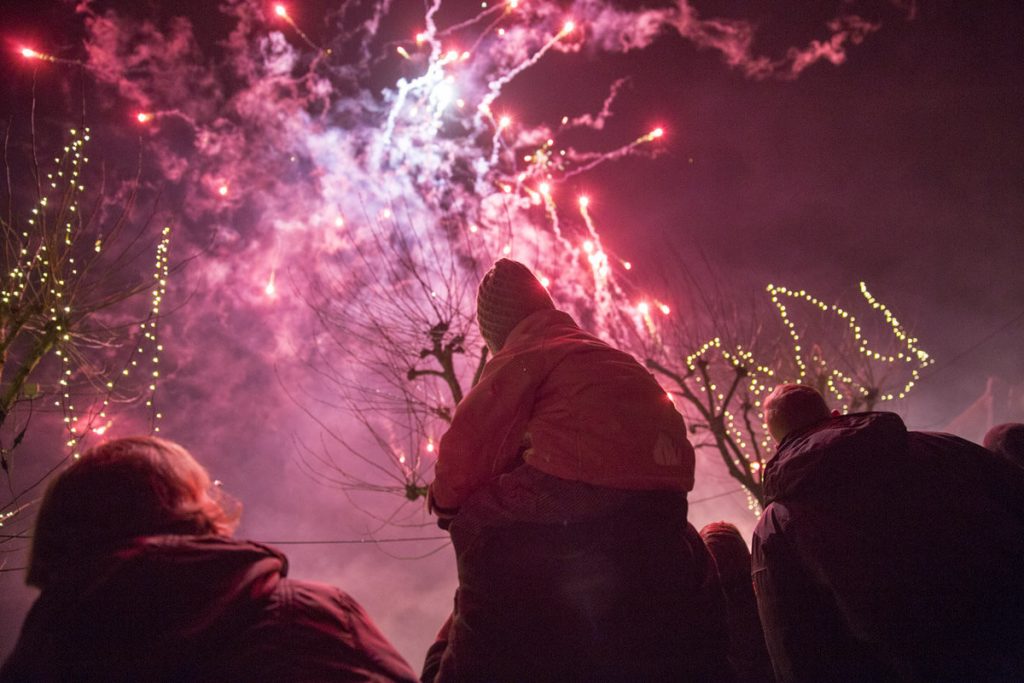Foto: Feuerwerk zum Abschluss des Bad Salzufler Weihnachtstraums 2017