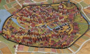 Modell der Stadt um 1700