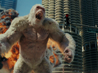 Szenenbild aus dem Kinofilm Rampage – Big meets Bigger