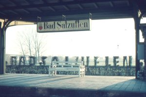 An Gleis 3 am Bahnhof Bad Salzuflen, 1957