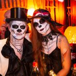 Kostümierte auf der Halloween-Party 2018 im Till Eulenspiegel