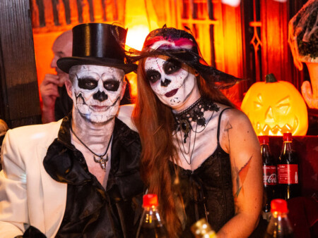 Kostümierte auf der Halloween-Party 2018 im Till Eulenspiegel