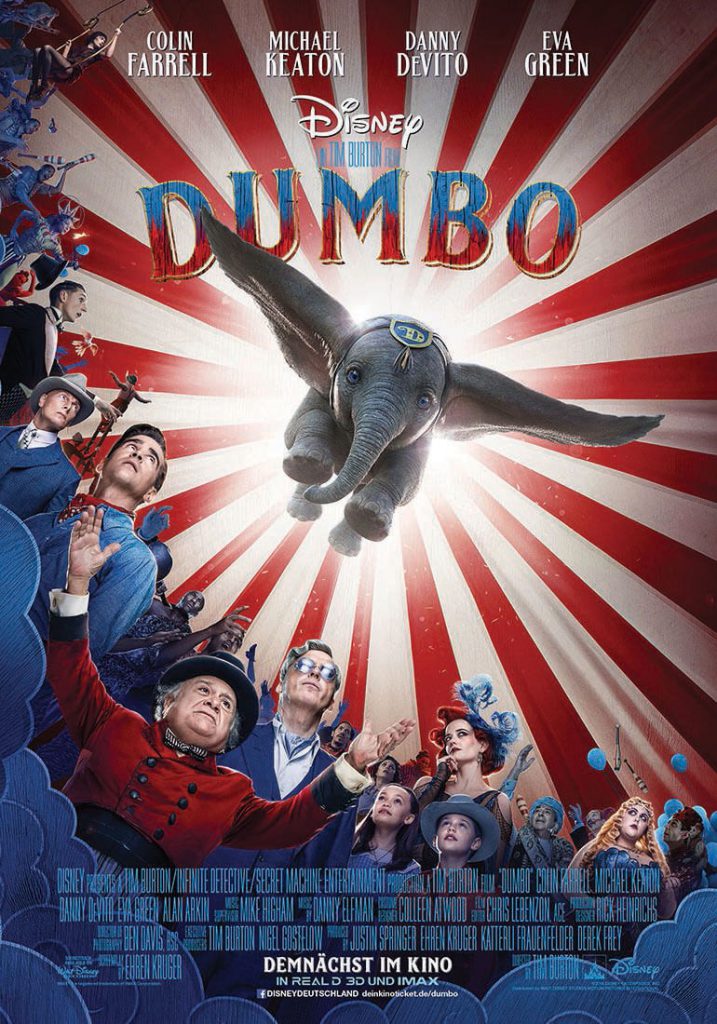 Filmplakat Dumbo (Disney, 2019)