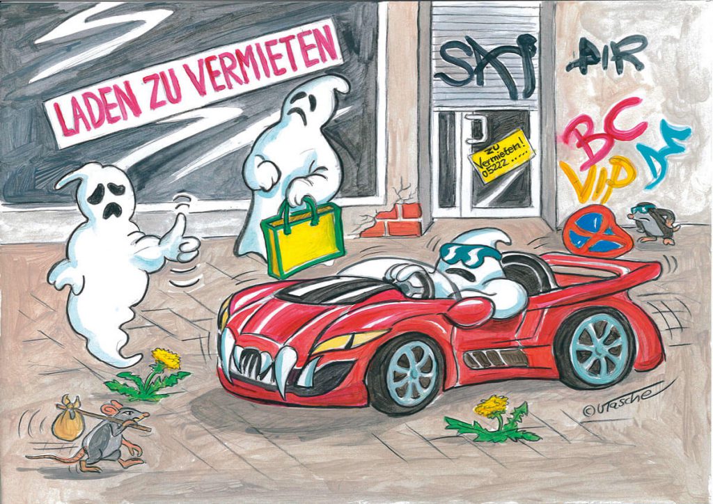 Illustration Voehls Welt: Verkehrte Welt