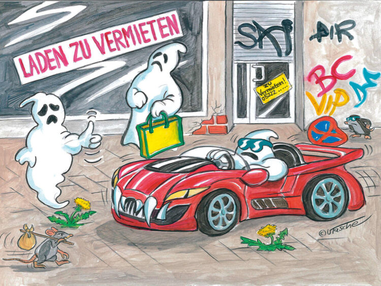 Illustration Voehls Welt: Verkehrte Welt