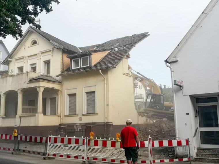 Abrissarbeiten in der Brüderstraße