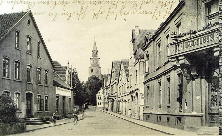 Begastraße in Schötmar um 1910