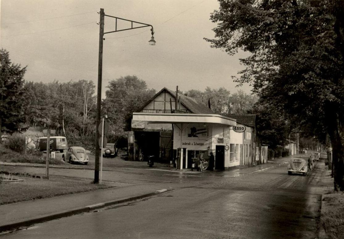 Esso-Tankstelle Bad Salzuflen, 1950er Jahre