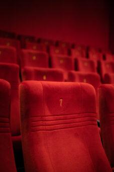 Rote Kinosessel in der Filmbühne Bad Salzuflen