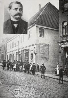 Franz Fanenbrucks Betrieb um 1920.