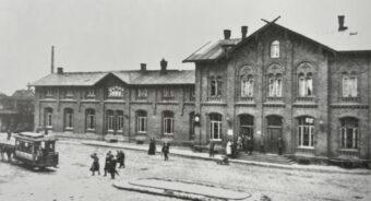 Bahnhof Bad Salzuflen Außenansicht um 1910