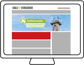 Abbildung Salzstreuner Werbeflächen Stellenmarkt