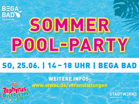 Sommer-Pool-Party im Bega Bad